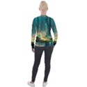 Magical Forest Forest Painting Fantasy Velvet Zip Up Jacket View2