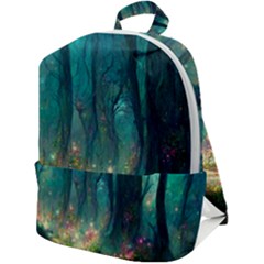 Magical Forest Forest Painting Fantasy Zip Up Backpack by danenraven