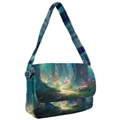 Magical Forest Forest Painting Fantasy Courier Bag by danenraven