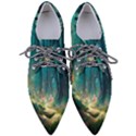 Magical Forest Forest Painting Fantasy Pointed Oxford Shoes View1