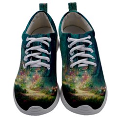 Magical Forest Forest Painting Fantasy Mens Athletic Shoes by danenraven