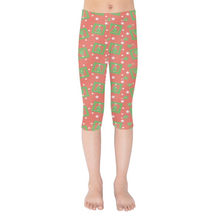 x mas texture pack Kids  Capri Leggings 