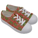 x mas texture pack Kids  Low Top Canvas Sneakers View3