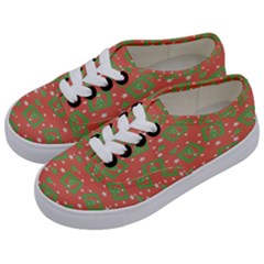 X Mas Texture Pack Kids  Classic Low Top Sneakers by artworkshop