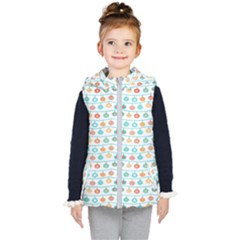 X Mas Texture Pack 2 Kids  Hooded Puffer Vest by artworkshop