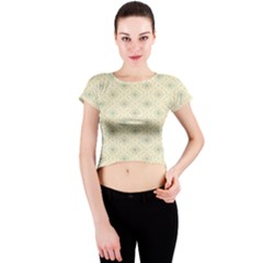 X Mas Texture Pack 3 Crew Neck Crop Top by artworkshop