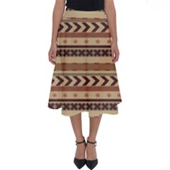 X Mas Texture Pack 4 Perfect Length Midi Skirt by artworkshop