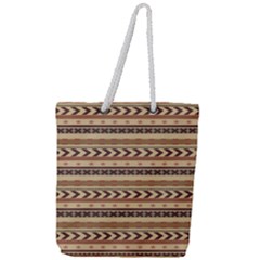 X Mas Texture Pack 4 Full Print Rope Handle Tote (large)