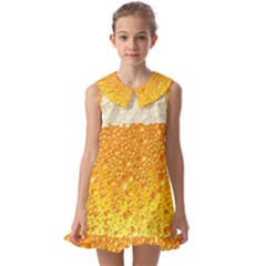 Bubble Beer Kids  Pilgrim Collar Ruffle Hem Dress