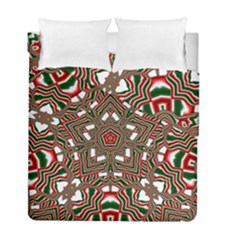 Christmas-kaleidoscope Duvet Cover Double Side (full/ Double Size) by artworkshop