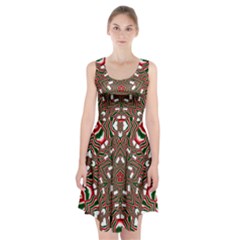 Christmas-kaleidoscope Racerback Midi Dress by artworkshop