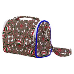 Christmas-kaleidoscope Satchel Shoulder Bag by artworkshop