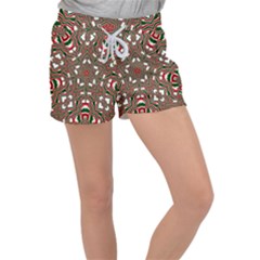 Christmas-kaleidoscope Velour Lounge Shorts by artworkshop