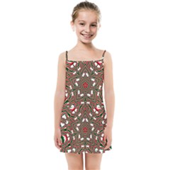 Christmas-kaleidoscope Kids  Summer Sun Dress by artworkshop