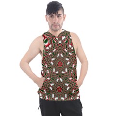 Christmas-kaleidoscope Men s Sleeveless Hoodie by artworkshop