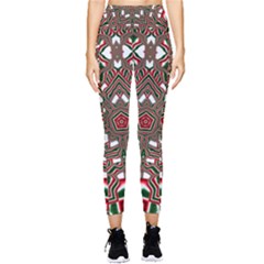 Christmas-kaleidoscope Pocket Leggings  by artworkshop