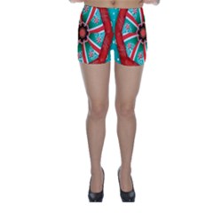 Christmas Kaleidoscope Skinny Shorts