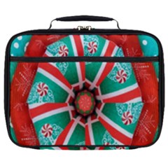 Christmas Kaleidoscope Full Print Lunch Bag by artworkshop