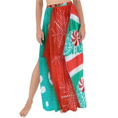 Christmas Kaleidoscope Maxi Chiffon Tie-up Sarong by artworkshop