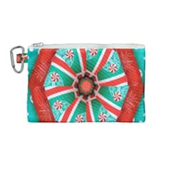 Christmas Kaleidoscope Canvas Cosmetic Bag (medium) by artworkshop