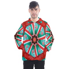 Christmas Kaleidoscope Men s Half Zip Pullover by artworkshop