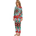 Christmas kaleidoscope Womens  Long Sleeve Lightweight Pajamas Set View2