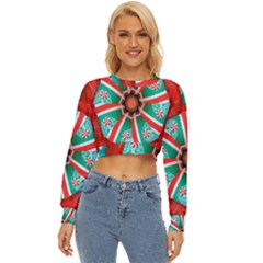 Christmas Kaleidoscope Lightweight Long Sleeve Sweatshirt by artworkshop