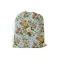 Flowers Vintage Floral Drawstring Pouch (Large) View2