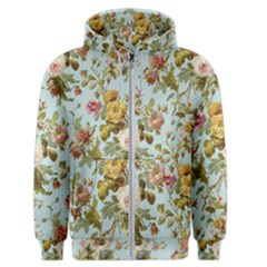 Flowers Vintage Floral Men s Zipper Hoodie by artworkshop