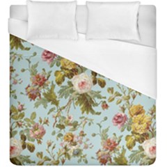 Flowers Vintage Floral Duvet Cover (king Size) by artworkshop