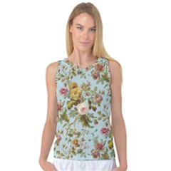 Flowers Vintage Floral Women s Basketball Tank Top