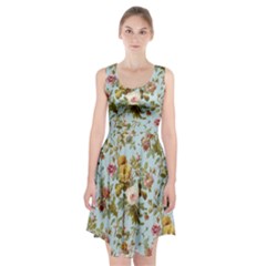 Flowers Vintage Floral Racerback Midi Dress by artworkshop