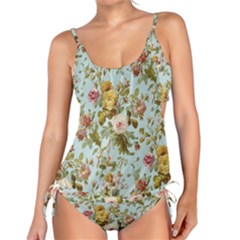 Flowers Vintage Floral Tankini Set by artworkshop