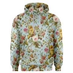 Flowers Vintage Floral Men s Overhead Hoodie by artworkshop