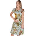 Flowers Vintage Floral Classic Short Sleeve Dress View1