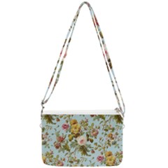 Flowers Vintage Floral Double Gusset Crossbody Bag by artworkshop