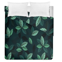 Leaves Pattern Duvet Cover Double Side (queen Size) by artworkshop