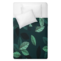 Leaves Pattern Duvet Cover Double Side (single Size) by artworkshop