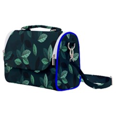 Leaves Pattern Satchel Shoulder Bag by artworkshop