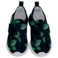 Leaves Pattern Kids  Velcro No Lace Shoes by artworkshop