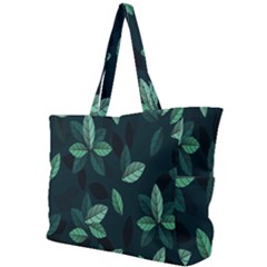 Leaves Pattern Simple Shoulder Bag by artworkshop