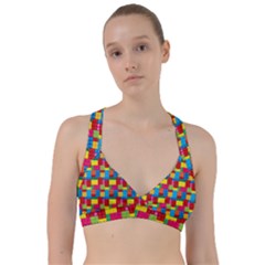 Lego Background Sweetheart Sports Bra by artworkshop