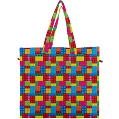 Lego Background Canvas Travel Bag by artworkshop