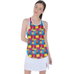 Lego Background Racer Back Mesh Tank Top by artworkshop