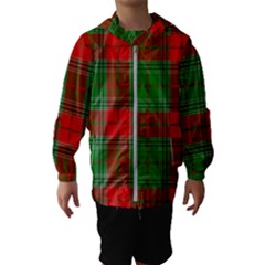 Lumberjack Plai Kids  Hooded Windbreaker