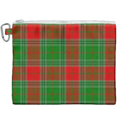 Lumberjack Plaid Canvas Cosmetic Bag (xxxl) by artworkshop