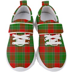 Lumberjack Plaid Kids  Velcro Strap Shoes by artworkshop