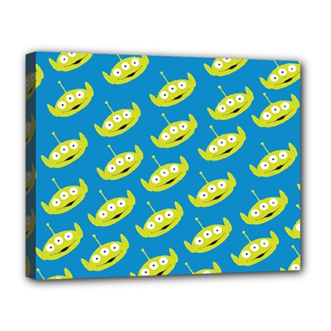 Pattern Aliens Canvas 14  X 11  (stretched) by artworkshop