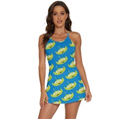 Pattern Aliens 2-in-1 Flare Activity Dress