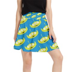 Pattern Aliens Waistband Skirt by artworkshop